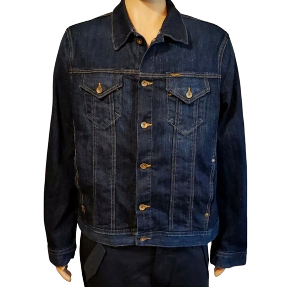 Big Star 1974 Dark Wash Stretch Denim Trucker Jacket Size XL MSRP: $98 - Picture 1 of 5